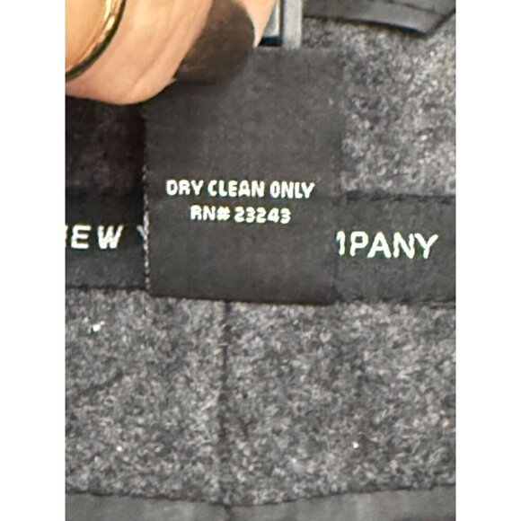 New York & Co. Women's Wool-Blend‎ Double-Breasted Coat Sz 4 Gray Classic Style - Picture 7 of 11